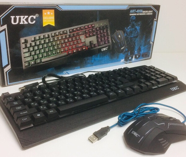 Ігрова клавіатура та миша UKC ZEUS M710 з підсвічуванням Ігрова клавіатура та миша UKC ZEUS M710 з підсвічуванням