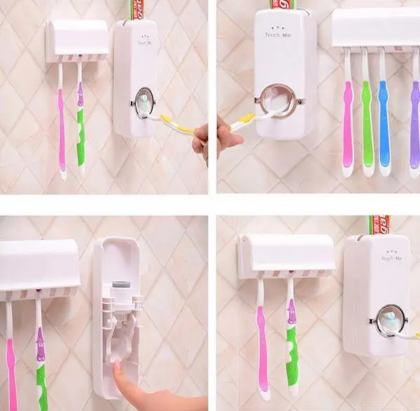 Тримач-диспенсер для зубної пасти та щіток Toothbrush sterilizer автоматичний Тримач-диспенсер для зубної пасти та щіток Toothbrush sterilizer автоматичний