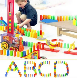 Конструктор іграшка-поїзд доміно, DOMINO Happy Truck sciries COLORS 60 деталей Конструктор іграшка-поїзд доміно, DOMINO Happy Truck sciries COLORS 60 деталей