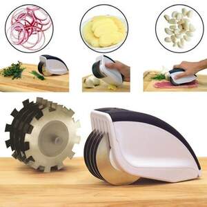 Ніж для нарізки 3 в 1 Rolling Mincer w-53 та Tenderizer з часниковим пресом овочерізка Ніж для нарізки 3 в 1 Rolling Mincer w-53 та Tenderizer з часниковим пресом овочерізка