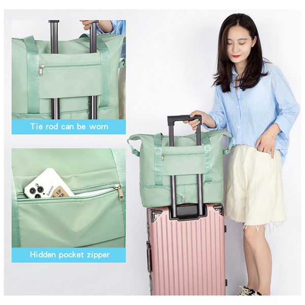 Запасна складна дорожня сумка Travel Bags для Чемодану рожева Запасна складна дорожня сумка Travel Bags для Чемодану рожева