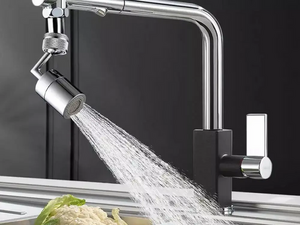 Насадка на кран Water для змішувача Аератор поворотна головка на 720 градусів з 2 режимами вигнутий обертовий Насадка на кран Water для змішувача Аератор поворотна головка на 720 градусів з 2 режимами вигнутий обертовий